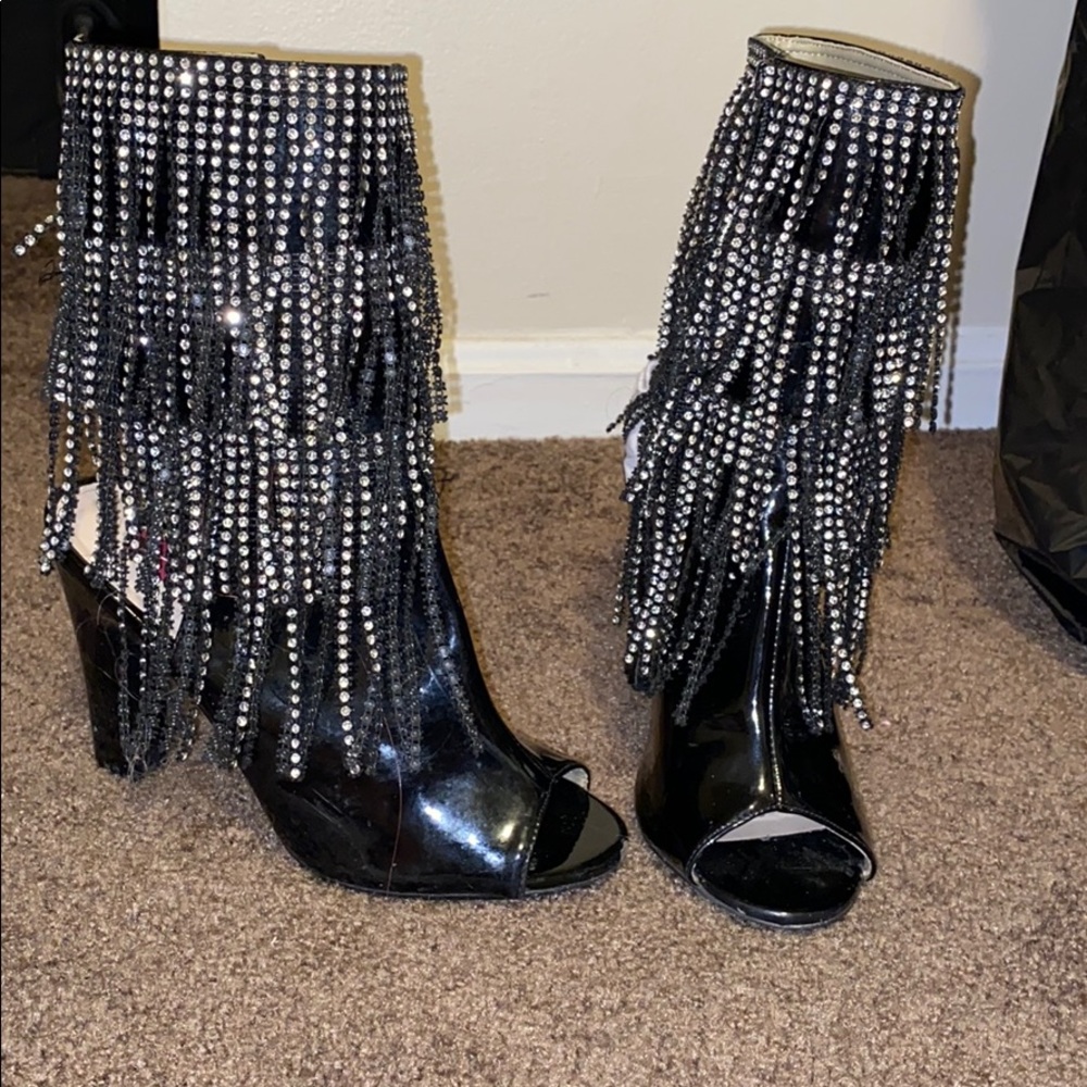 Black Fring Booties